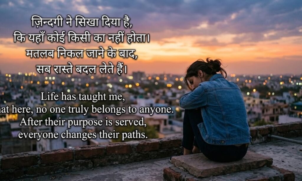 Reality Life Shayari in Hindi and English I