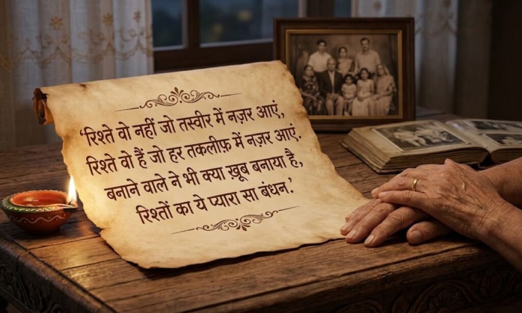 Rishte shayari in hindi text