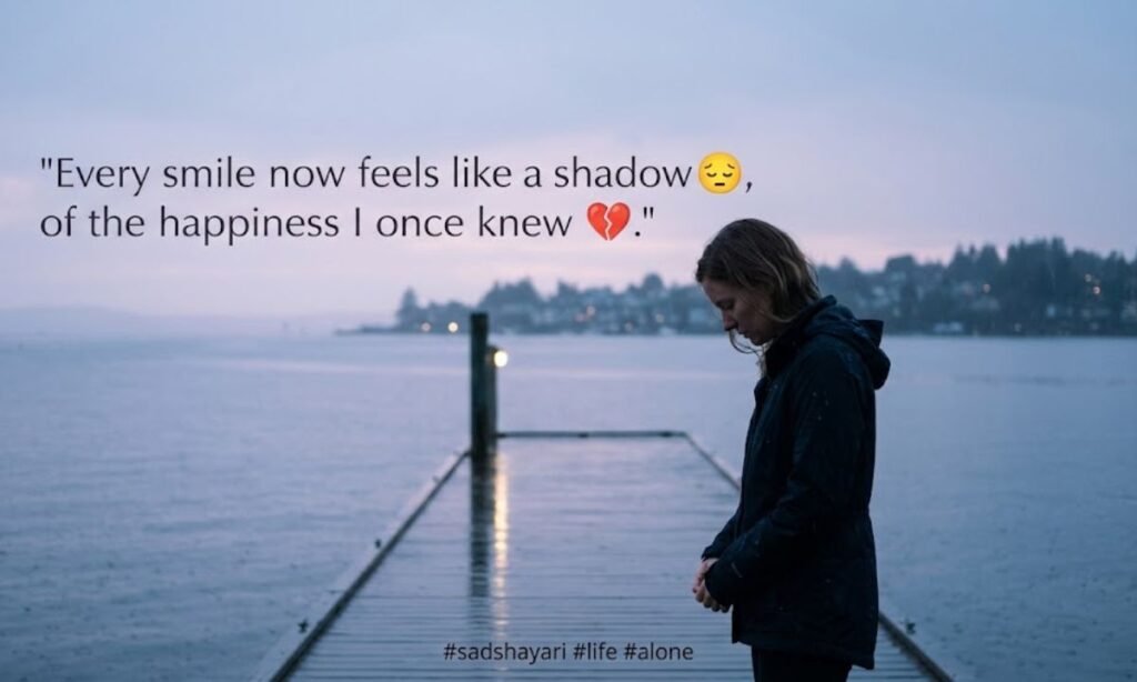 Sad Shayari Life 2 Line English with Emoji