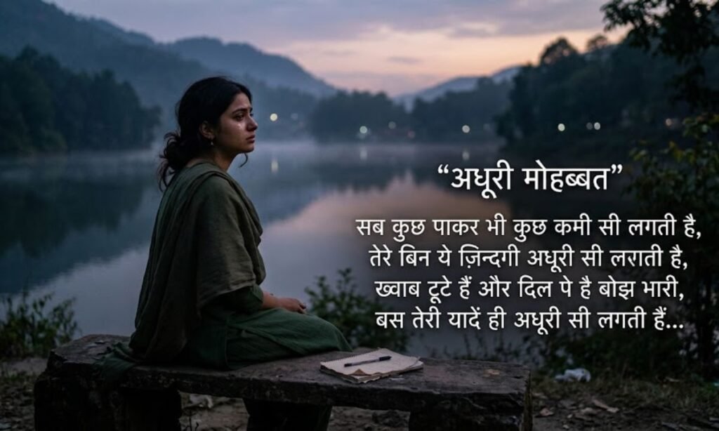 Shayari Adhuri Mohabbat