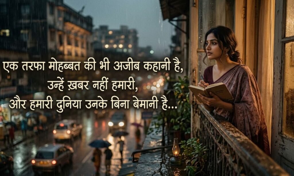 एकतरफा प्यार शायरी २ लाइन
