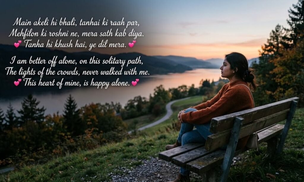 👧 Alone Shayari for Girl 💕