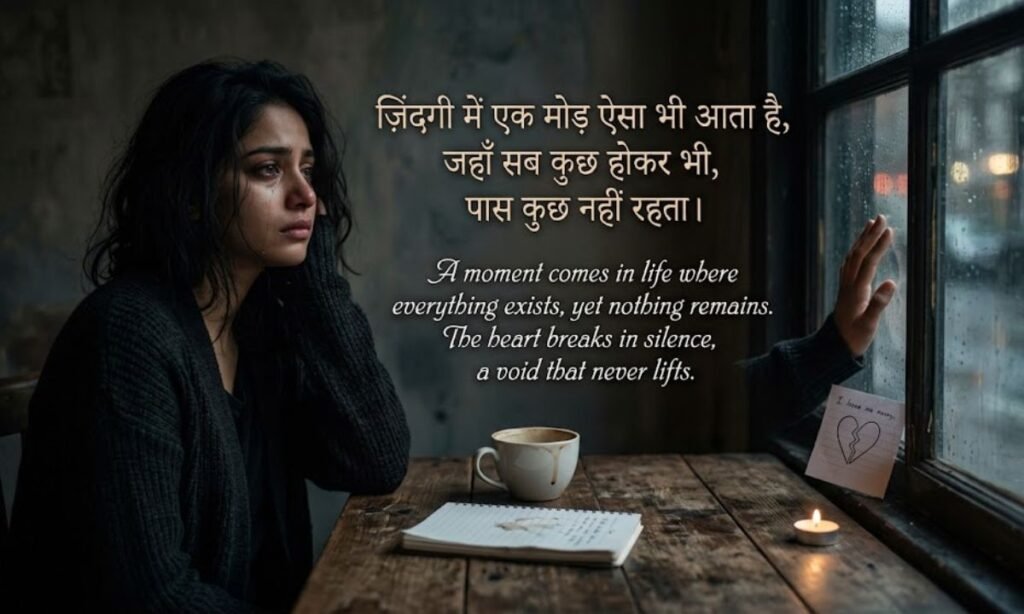 💔 Broken Heart Shayari in English Hindi