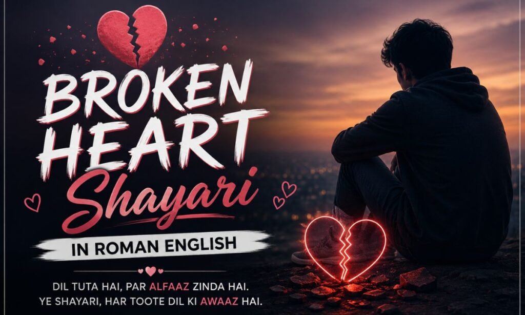 💔 Broken Heart Shayari in Roman English