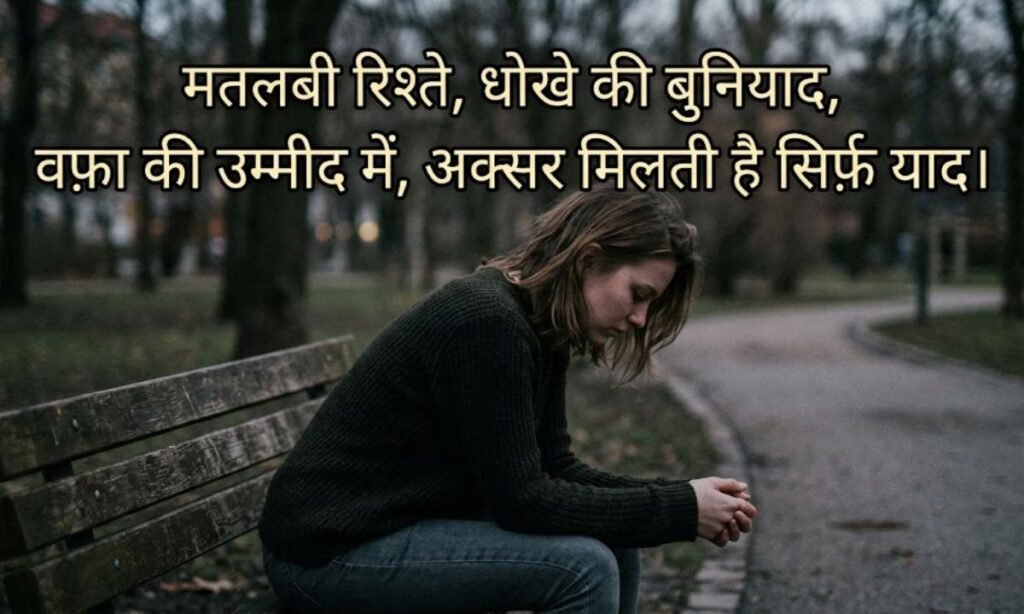 Matlabi Rishte Dhoka Shayari