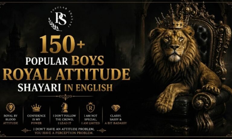 150+ Best Boys Attitude Shayari in Hindi 
