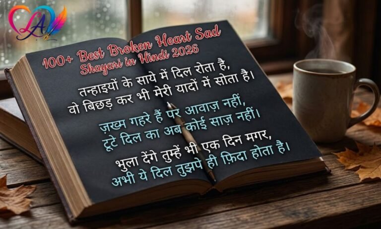 100+ Best Broken Heart Sad Shayari in Hindi 2026