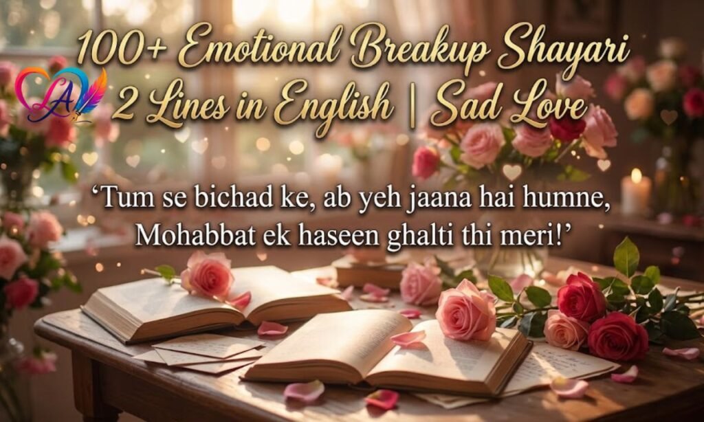 100+ Emotional Breakup Shayari 2 Lines in English Sad Love (1)