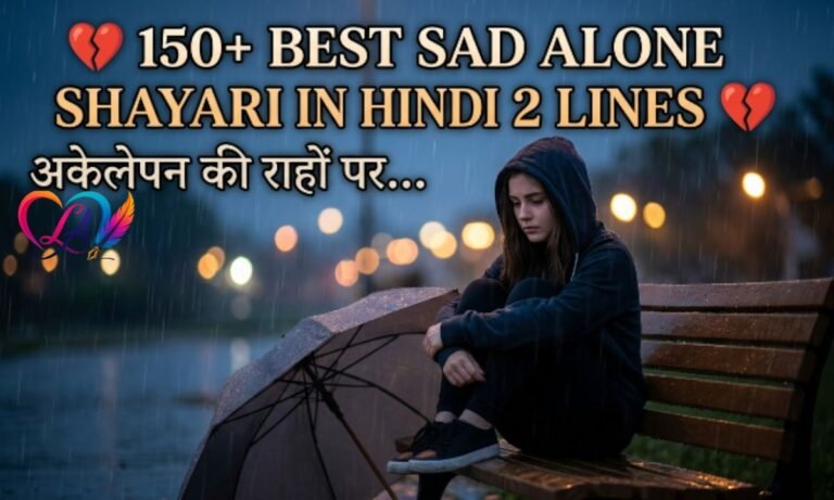 150+ Best Sad Alone Shayari in Hindi 2 lines
