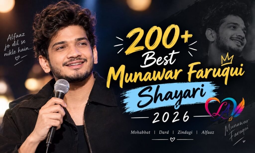 200+ Best Munawar Faruqui Shayari 2026