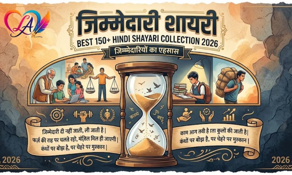 Best 150+ Jimmedari Shayari in Hindi 2026